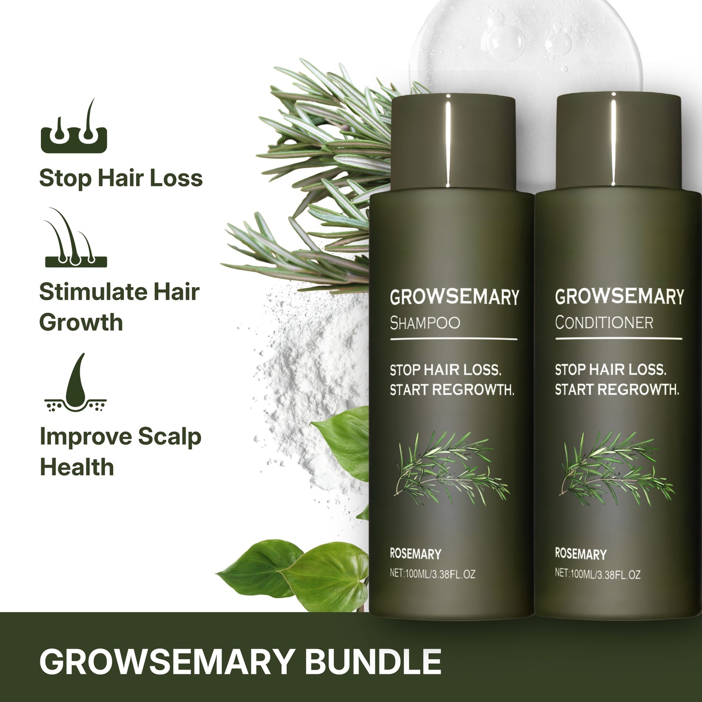 Growsemary Shampoo + Conditioner - STOP HAIR LOSS