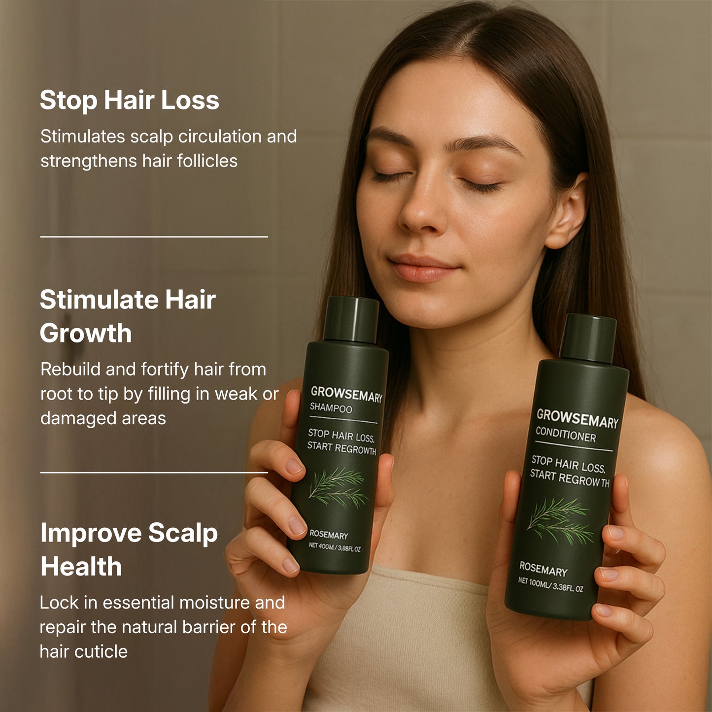 Growsemary Shampoo + Conditioner - STOP HAIR LOSS