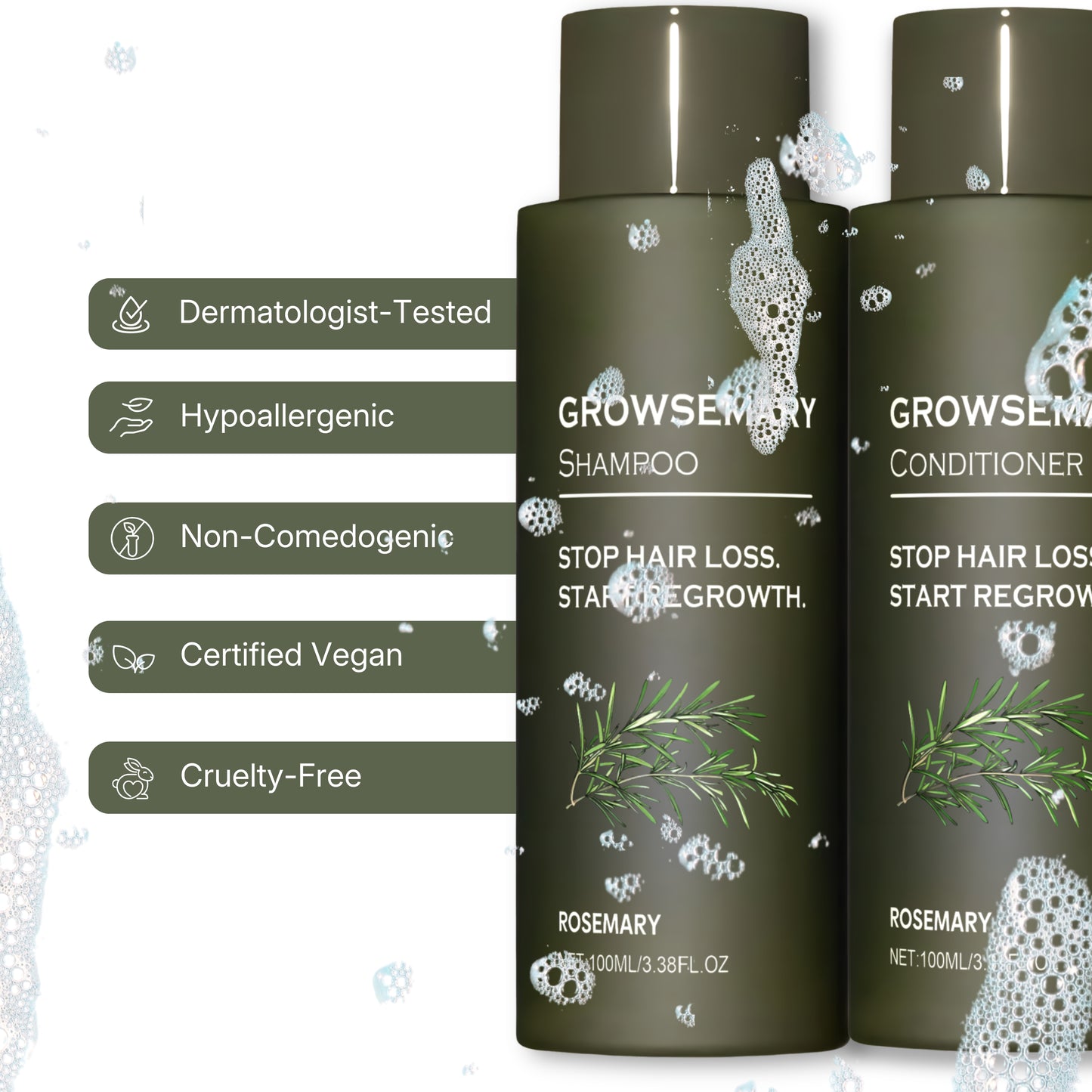 Growsemary Shampoo + Conditioner - STOP HAIR LOSS