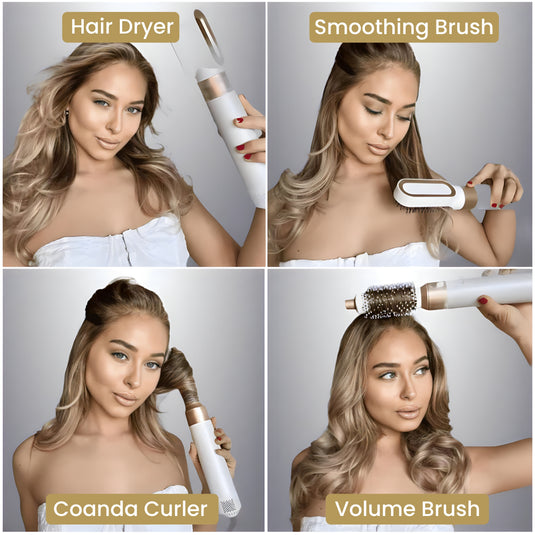 5 in 1 hair styler results